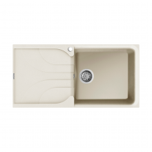 Reginox Ego 10 C Large Bowl Inset Granite Kitchen Sink - Cream