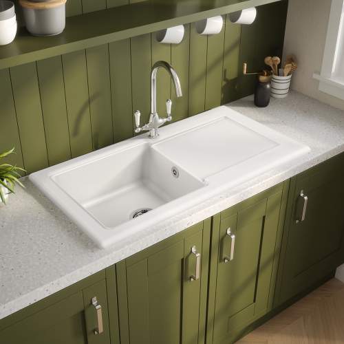 Reginox RL 504 CW II Single Bowl Ceramic Kitchen Sink