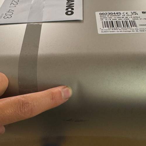 Blanco SUPRA 500-U Undermount Kitchen Sink - Clearance item