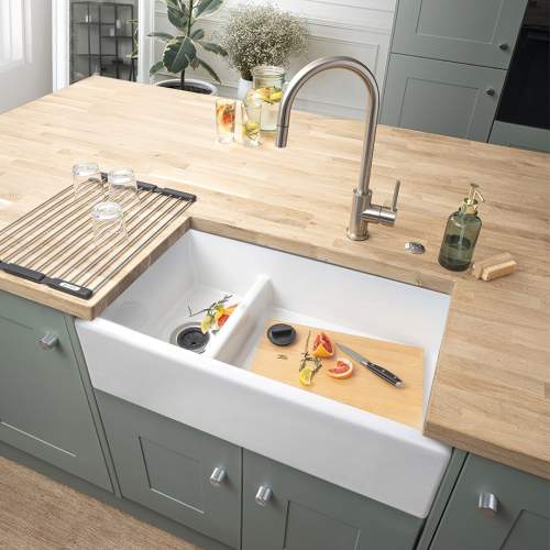 Caple Blagdon Double Bowl Ceramic Sink