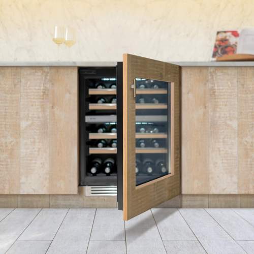 Caple Wi6161 Sense Premium Integrated Undercounter Dual Zone Wine Cooler