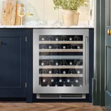 Caple WI6150 Sense Premium Undercounter Dual Zone Stainless Steel Wine Cooler