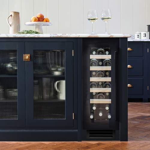 Caple Wi3155BG Sense Premium Undercounter Single Zone Black Glass Wine Cooler