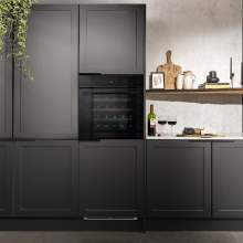 Caple WC6100BG In-Column Single Zone Black Glass Wine Cooler