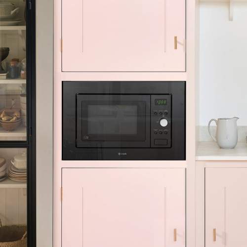 Caple CM121BK Built-In Black Microwave & Grill