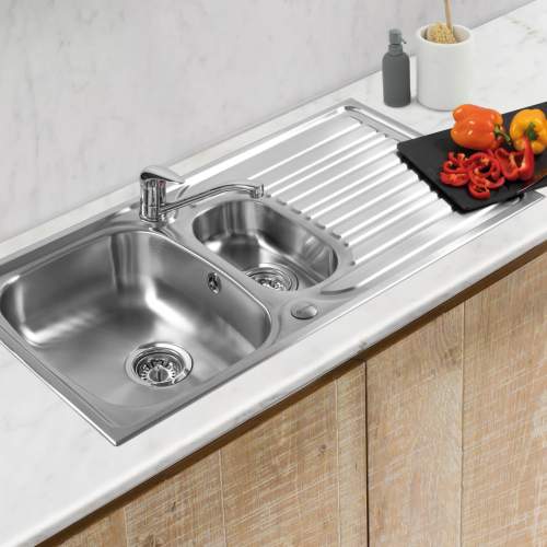 Caple CR151SS Crane 151 1.5 Bowl Inset Sink with Drainer
