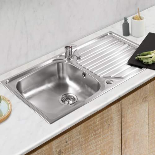 Caple CR101SS Crane 101 Inset Sink with Drainer