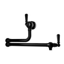 Bidbury & Co Aldsworth Twin Lever Pot Filler with Porcelain Handles