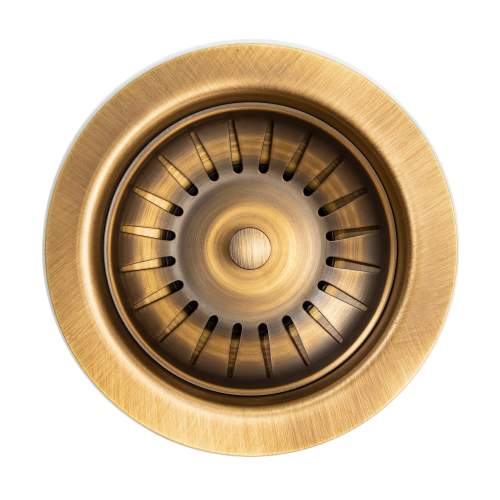 Abode AX1136 90mm Antique Brass Basket Strainer Waste