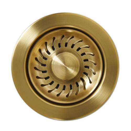 Abode AX1155 90mm Brushed Brass Basket Strainer Waste