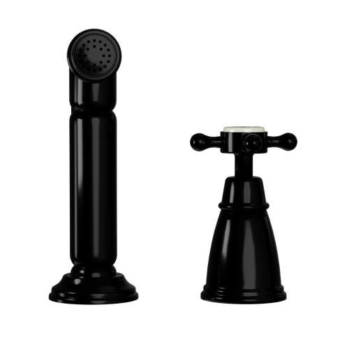 Bidbury and Co Chalford Blackened Brass Independent Pull-Out Spray with Crosshead Handle