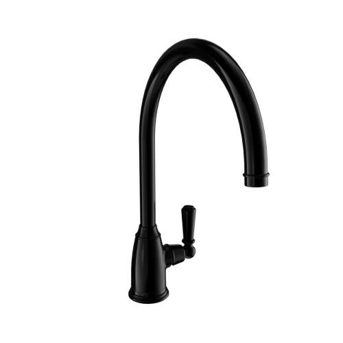 Bidbury and Co Malvern Blackened Brass Single Lever Monobloc Tap with Metal Handles