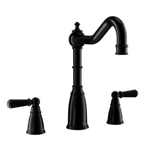 Bidbury & Co Sherston 3 Hole Mixer Tap with Metal Lever Handles