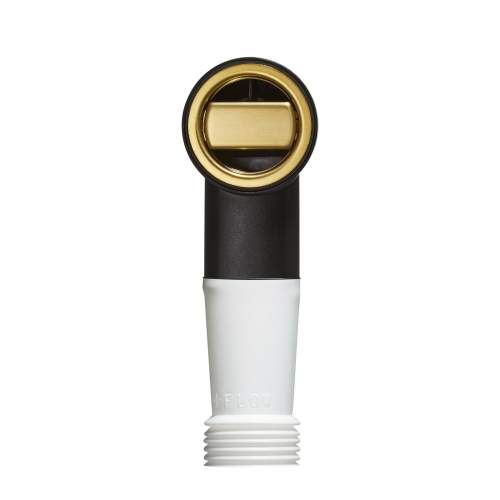Abode AX1156 Brushed Brass Round Overflow