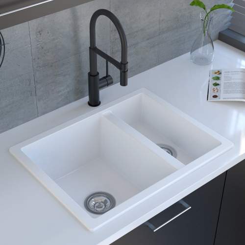 Reginox Toulon 10 1.5 Bowl Inset or Undermount Granite Kitchen Sink