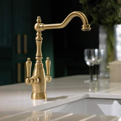 Abode Mayenne Twin Lever Monobloc Mixer Tap
