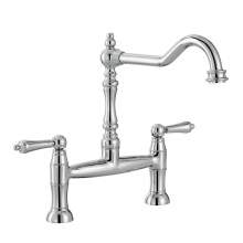 Abode Mayenne Twin Lever Bridge Mixer Tap