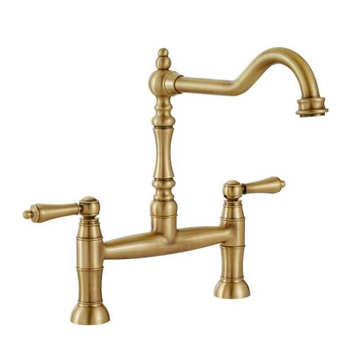 Abode Mayenne Twin Lever Bridge Mixer Tap