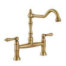 Abode Mayenne Twin Lever Bridge Mixer Tap