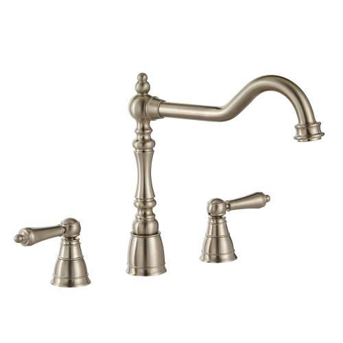 Abode Mayenne Twin Lever  3 Part Mixer Tap