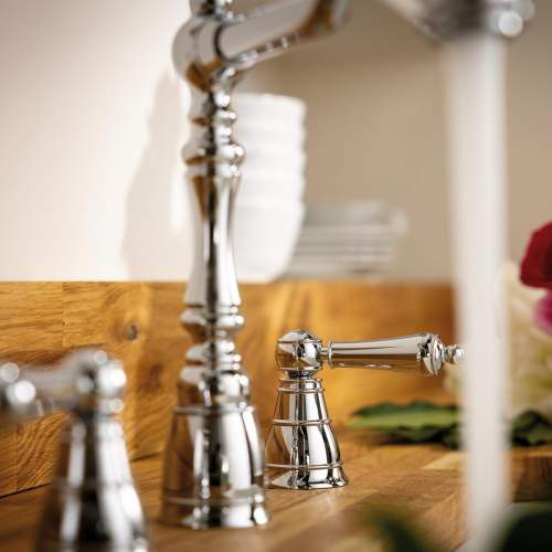 Abode Mayenne Twin Lever  3 Part Mixer Tap