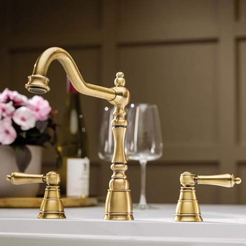 Abode Mayenne Twin Lever  3 Part Mixer Tap