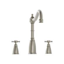 KELSTON-PW Bidbury and Co Kelston 3 Hole Kitchen Mixer with Crosshead Handles and Country Spout