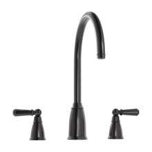 Bidbury and Co Alderton 3 Hole Kitchen Mixer with Ceramic Lever Handles and Swan Spout