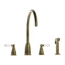 Bidbury and Co Hannington 4 Hole Kitchen Mixer with Ceramic Lever Handles and Swan Spout