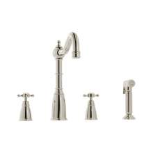 GEORGETON-NI Bidbury and Co Georgeton 4 Hole Kitchen Mixer with Crosshead Handles and Country Spout