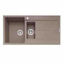 Caple Canis 150 Inset 1.5 Bowl Kitchen Sink With Drainer - Mink