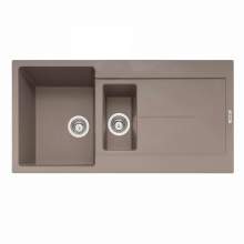 Caple Canis 150 Inset 1.5 Bowl Kitchen Sink With Drainer - Mink