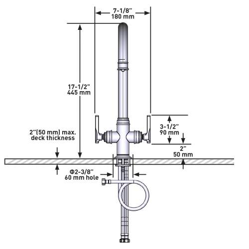 Perrin and Rowe 1425 Southbank Kitchen Filter Tap