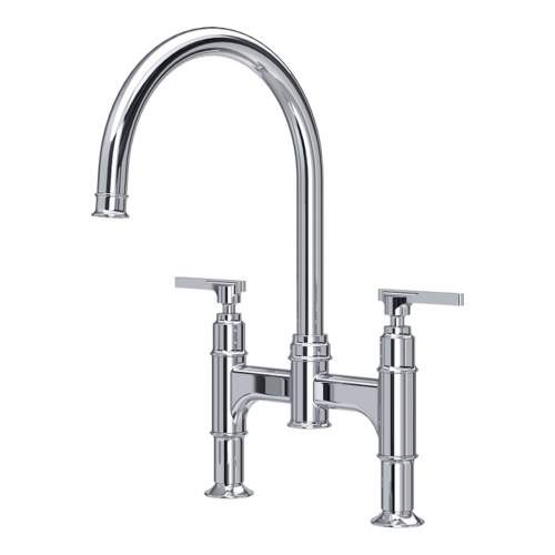 Perrin and Rowe 4996 Southbank Twin Lever Bridge Kitchen Mixer Tap