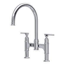 Perrin and Rowe 4996 Southbank Twin Lever Bridge Kitchen Mixer Tap