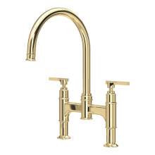 Perrin and Rowe 4996 Southbank Twin Lever Bridge Kitchen Mixer Tap