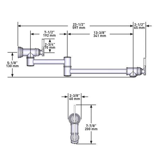 4999-tech.jpg Perrin and Rowe 4999 Southbank Pot Filler