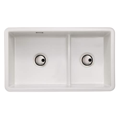 Abode SANDON 1.75 Bowl Ceramic Kitchen Sink