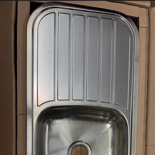 Reginox REGENT 30 LUX Double Bowl Kitchen Sink with Drainer - Clearance