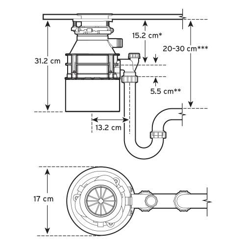 InSinkErator Model S460 Waste Disposal and Air Switch