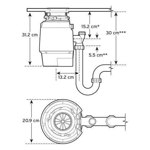 InSinkErator Model Premium 550SR Waste Disposal & Air Switch