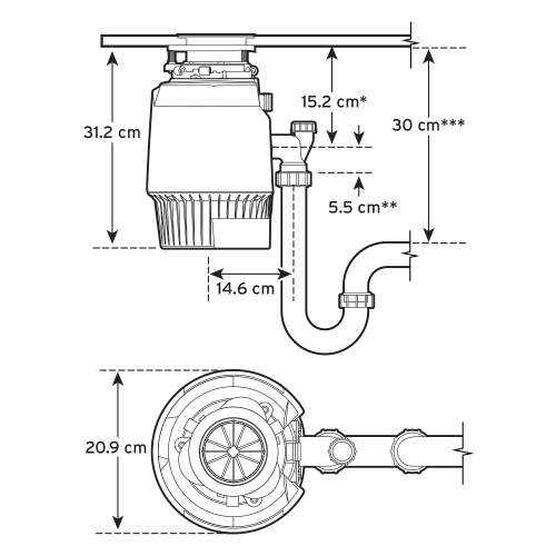 InSinkErator Evolution Plus 750SR Waste Disposal & Air Switch