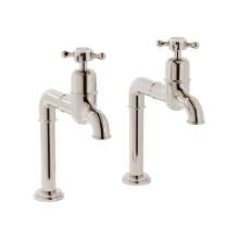 Bidbury and Co Caswell Old English Brass Bibcock Taps with Crosshead Handles