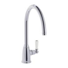 Bidbury and Co Malvern Chrome Single Lever Monobloc Tap with Porcelain Handles