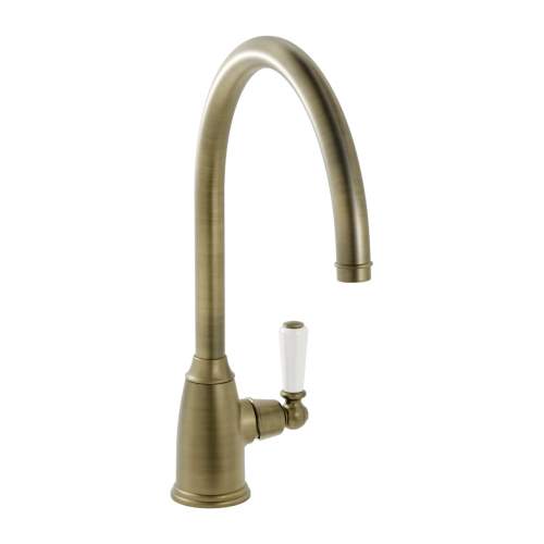 Bidbury and Co Malvern Chrome Single Lever Monobloc Tap with Porcelain Handles