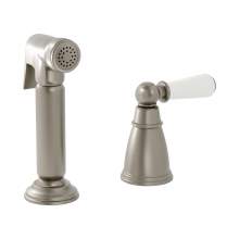Bidbury and Co Taynton Chrome Independent Pull-Out Spray with Porcelain Lever Handle