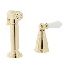 Bidbury and Co Taynton Chrome Independent Pull-Out Spray with Porcelain Lever Handle