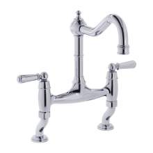 Bidbury and Co Henbury Twin Lever Bridge Tap with Metal Handles