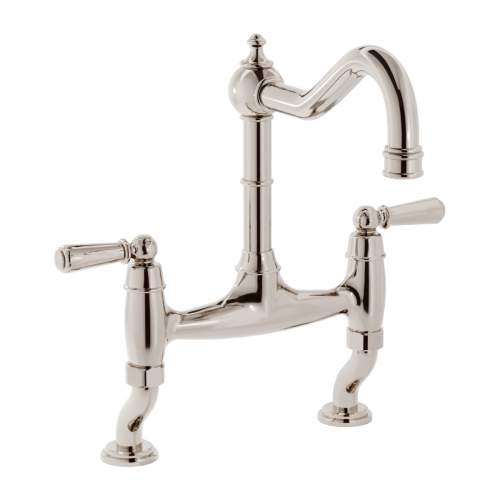 Bidbury and Co Henbury Twin Lever Bridge Tap with Metal Handles
