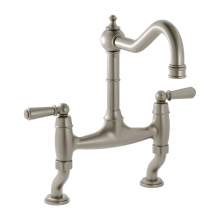 Bidbury and Co Henbury Twin Lever Bridge Tap with Metal Handles